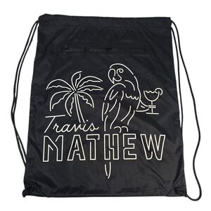 TravisMathew Drawstring Backpack Gym Travel Bag